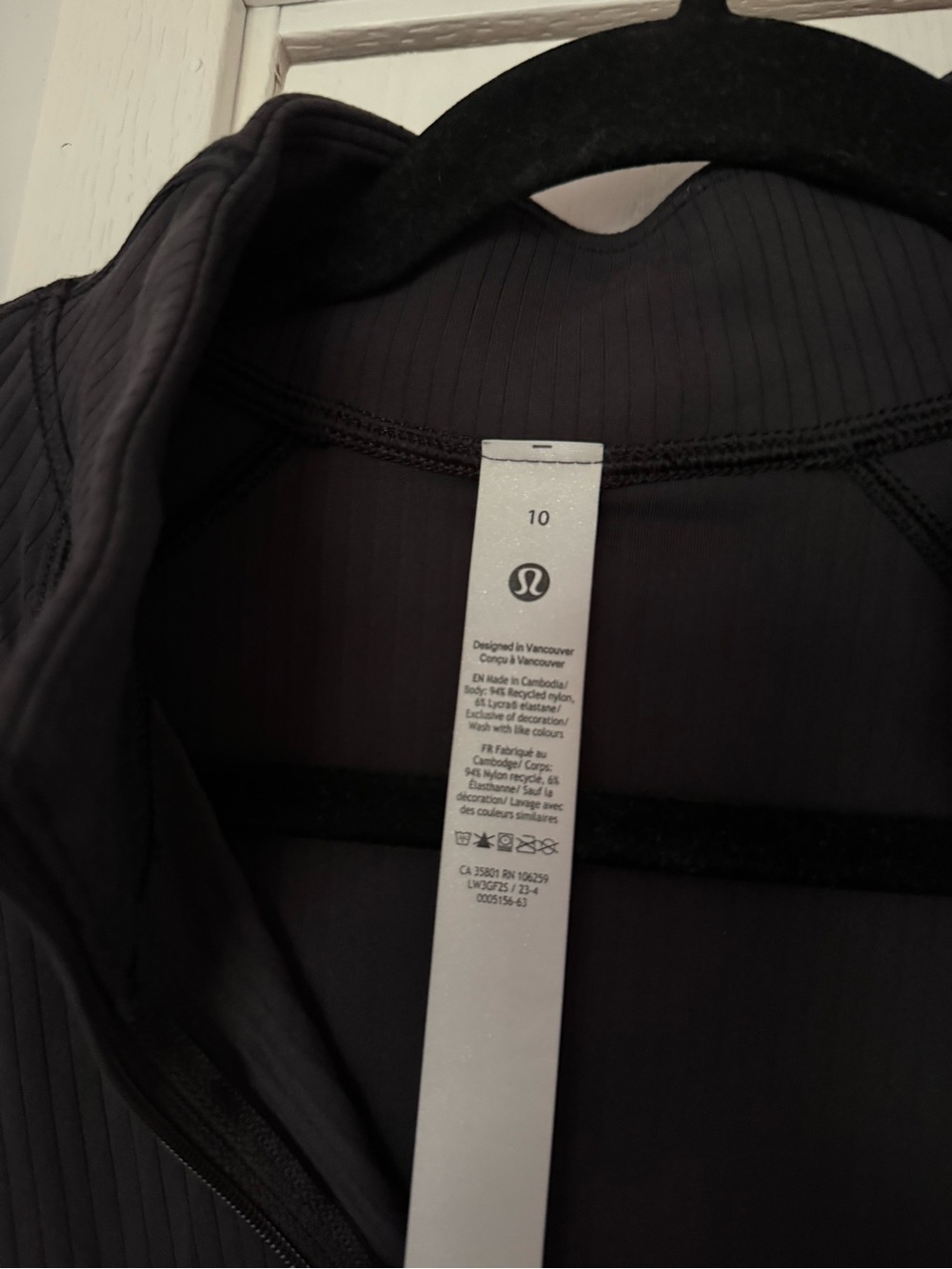 Lululemon It’s Rulu Ribbed Cropped Half Zip - Picture 5 of 7